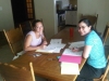 Betania Beckett estudiando con Eleonor Mosquera